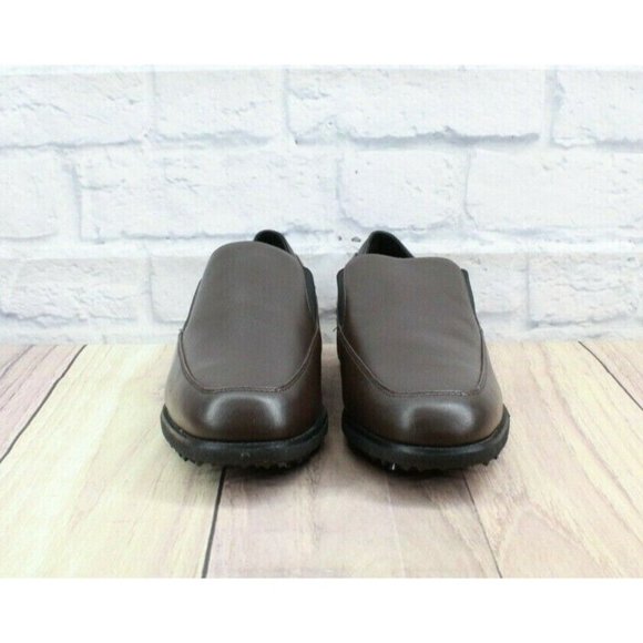 Etonic DRI-LITE 200 Brown Slip On Spikeless No Metal Golf Shoes Size 9 M - Picture 4 of 9